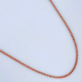Cadena Franco 8.8gr / 60cm / Dos Oros Blanco Rosa +3 18K &
