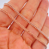 Cadena Franco 8.8gr / 60cm / Dos Oros Blanco Rosa +3 18K &