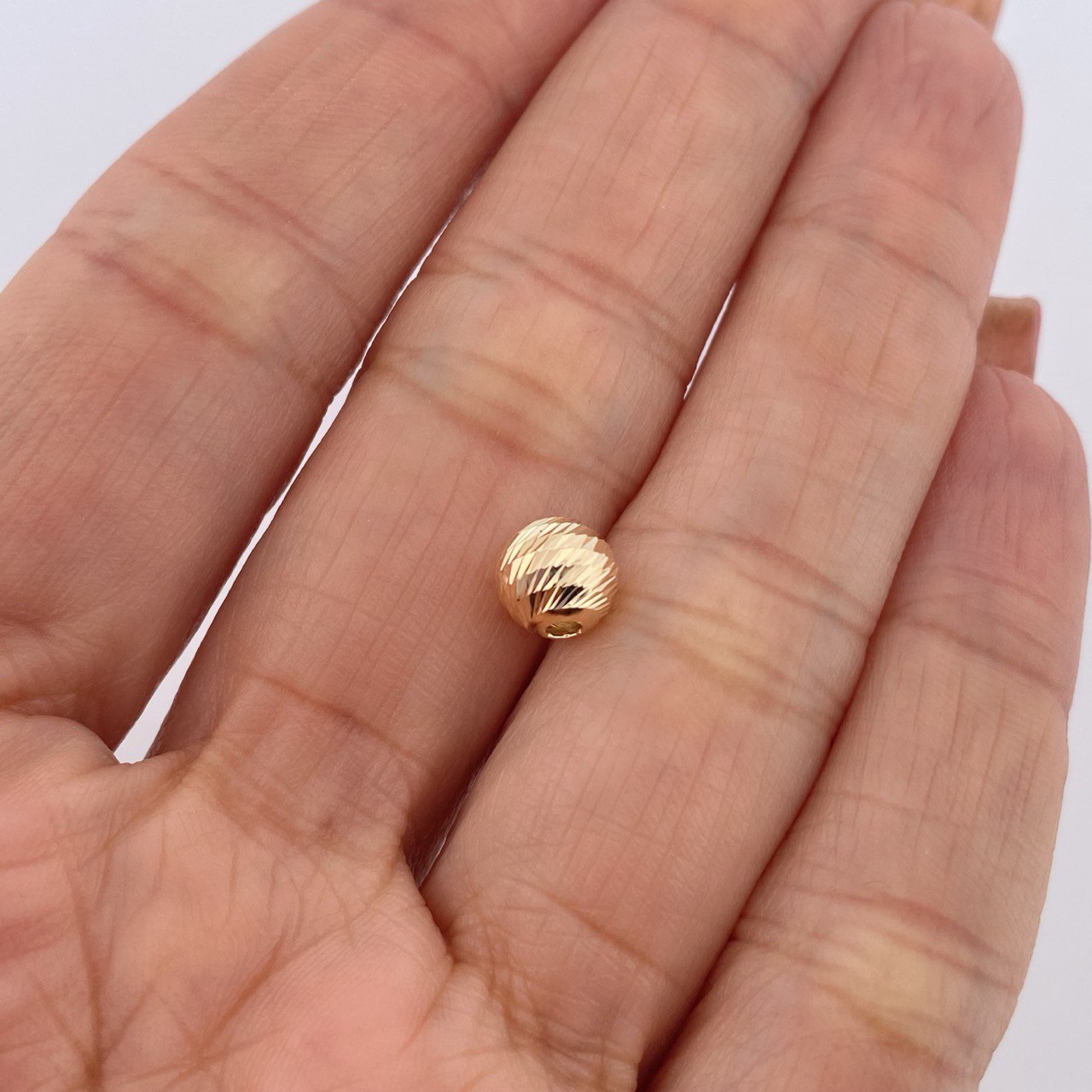Bola Diamantada 7mm  Oro Amarillo &