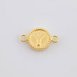 Herraje Letra Y Doble Textura 0.6g / 1.7cm Oro Amarillo 18K