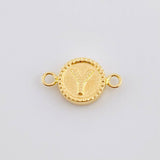 Herraje Letra Y Doble Textura 0.6g / 1.7cm Oro Amarillo 18K