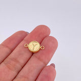 Herraje Letra Y Doble Textura 0.6g / 1.7cm Oro Amarillo 18K