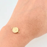 Herraje Letra Y Doble Textura 0.6g / 1.7cm Oro Amarillo 18K