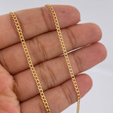 Cadena Cubana 2.65gr /  cm-60cm / Oro Amarillo +1 18K $