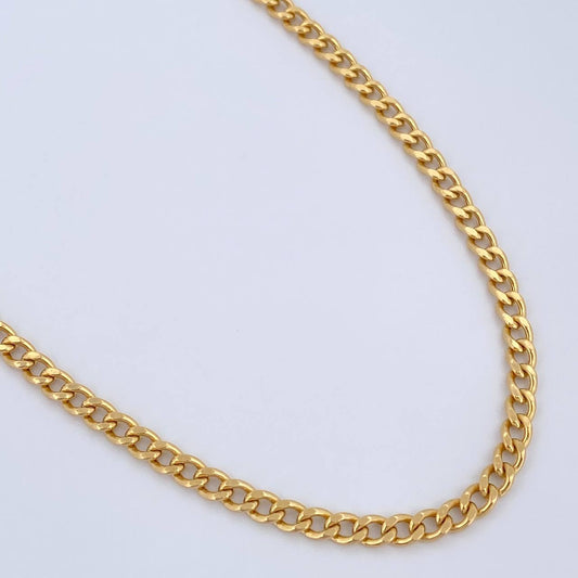 Cadena Cubana 10.7gr / 60cm / Oro Amarillo +1 18K $