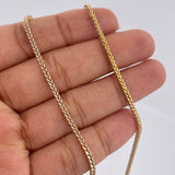 Cadena Franco 5.5gr / 60cm / Dos Oros Amarillo Blanco +3 18K $