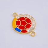 Herraje Escudo Selección 2.65 g / 2.5 cm Oro Amarillo 18K