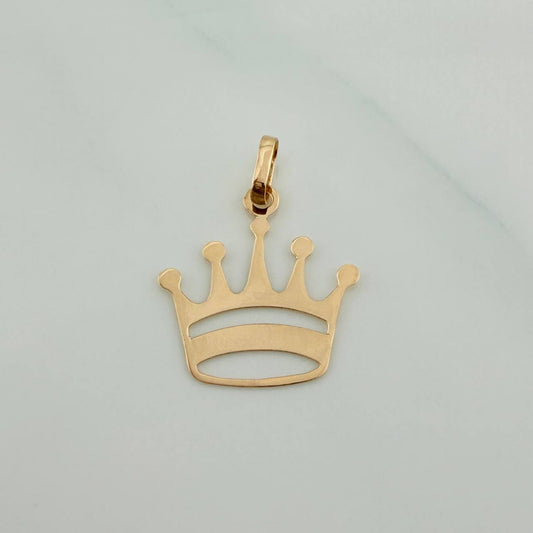 Dije Corona Real 0.45gr / 2.2cm / Oro Amarillo 18K %