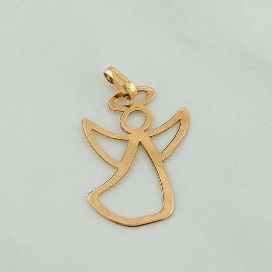 Dije Silueta Ángel 0.5gr / 2.8cm / Oro Amarillo 18K %