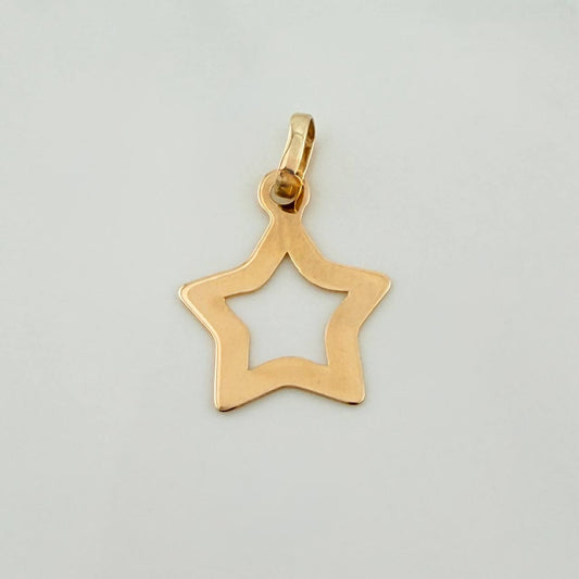 Dije Silueta Estrella 0.4gr / 2cm / Oro Amarillo 18K %