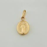Dije Virgen Milagrosa 0.55gr / 1.4cm / Plano Oro Amarillo 18K &