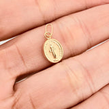 Dije Virgen Milagrosa 0.5gr / 1.5cm / Troquelado Oro Amarillo &