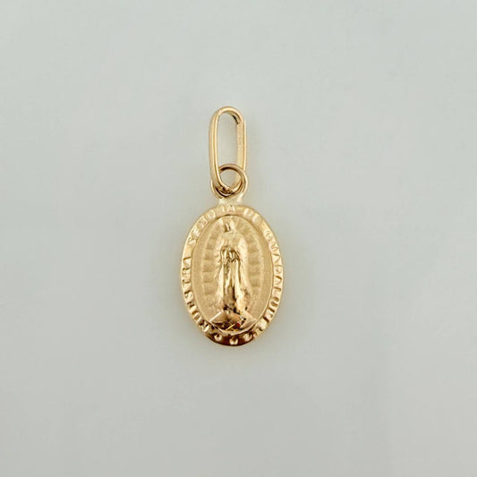 Dije Virgen Guadalupe 0.6gr / 1.9cm / Troquelado Oro Amarillo &