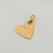 Dije Placa Corazón 0.45gr / 1.7cm / Oro Amarillo 18K %