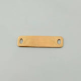 Herraje Placa Rectangular 0.85 g / 2.7 cm Oro Amarillo 18K