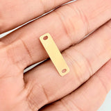 Herraje Placa Rectangular 0.85 g / 2.7 cm Oro Amarillo 18K