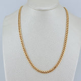 Cadena Cubana 33.02gr / 67.2cm / 4mm Oro Amarillo 18K $