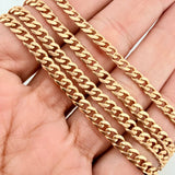 Cadena Cubana 33.02gr / 67.2cm / 4mm Oro Amarillo 18K $