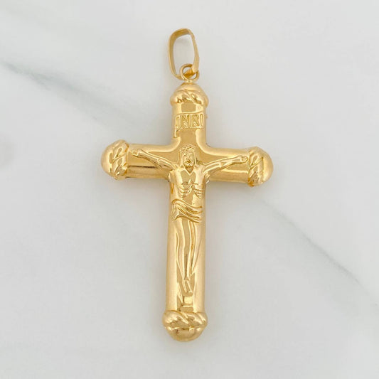 Dije Dije Cruz Cristo 3.3gr / 5.9cm / Oro Amarillo 18K $