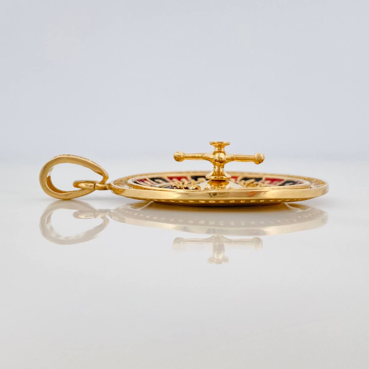 Dije Ruleta Casino Movil 15.5gr / 4.9cm / Oro Amarillo 18K