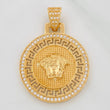 Dije Medalla Medusa 9.75gr / 4.1cm / Oro Amarillo 18K $