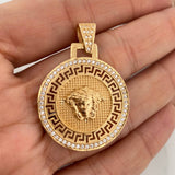Dije Medalla Medusa 9.75gr / 4.1cm / Oro Amarillo 18K $