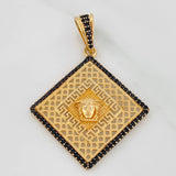 Dije Medusa Tribal 4.9gr / 4.3cm / Oro Amarillo 18K $