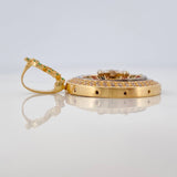 Dije Ruleta Casino Movil 11.85gr / 4cm / Dos Oros Amarillo Blanco 18K $