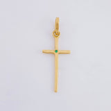Dije Cruz Lisa 0.65g / 2.8cm Oro Amarillo 18K