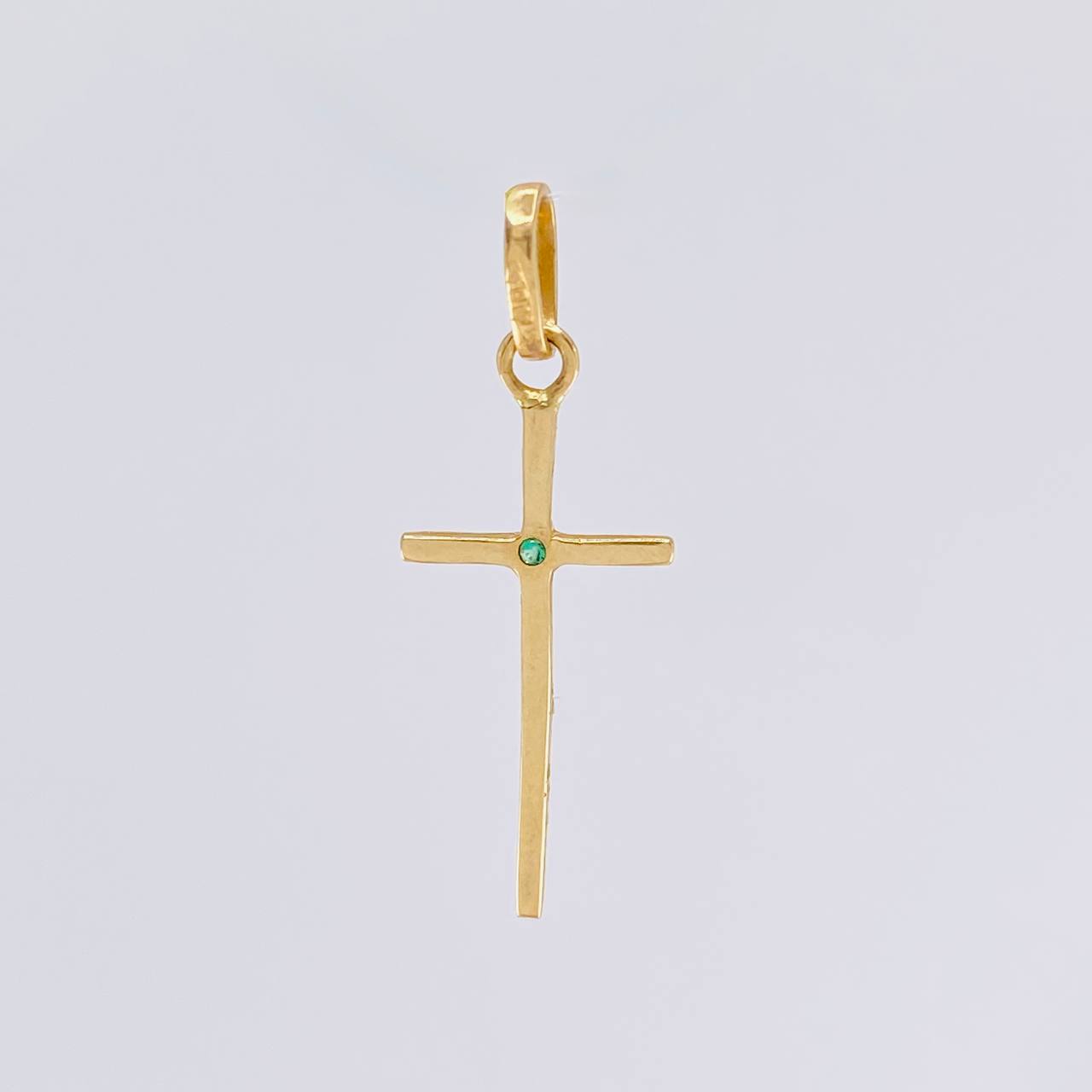 Dije Cruz Lisa 0.65g / 2.8cm Oro Amarillo 18K