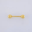 Piercing Barra 0.35g / 1.6cm Oro Amarillo 18K