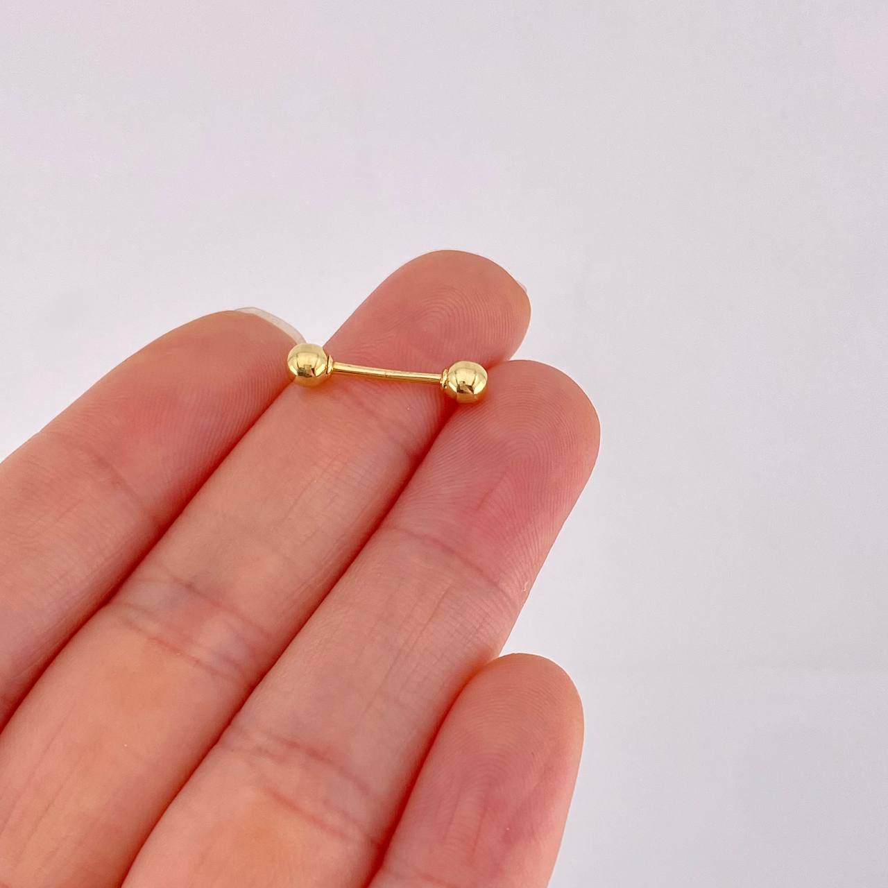 Piercing Barra 0.35g / 1.6cm Oro Amarillo 18K