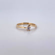 Anillo Solitario 1.55gr / T5 1/4 / Circon Blanco Oro Amarillo 18K $