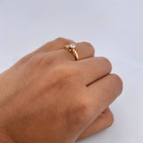 Anillo Solitario 1.9gr / T5 1/4 / Circon Blanco Oro Amarillo 18K $