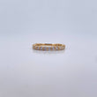Anillo Churumbela 1.8gr / T5 / Circones Blancos Oro Amarillo 18K $