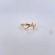 Anillo Silueta Corazon Linea Vida 1.2gr / T6 1/4 / Liso Oro Amarillo 18K $