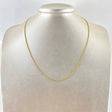 Cadena Cubana Tibetana 1.85gr / 45cm / 1.8mm Oro Amarillo +1 18K