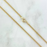 Cadena Cubana Tibetana 1.85gr / 45cm / 1.8mm Oro Amarillo +1 18K