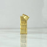 Dije Lingote 2.45gr / 3.1cm / 9mm Oro Amarillo +4 18K *