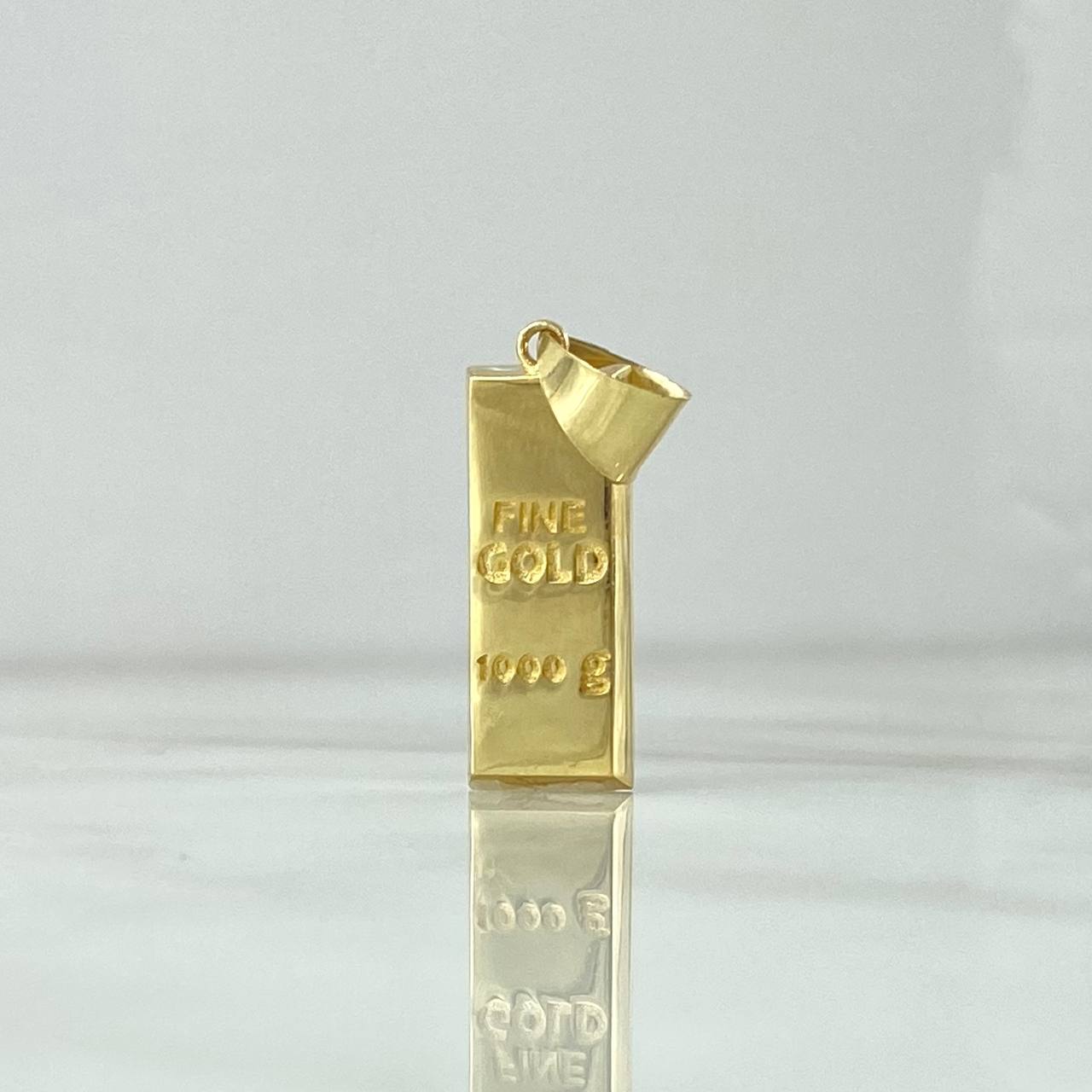 Dije Lingote 2.55gr / 3.1cm / 9mm Oro Amarillo +4 18K ©