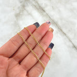 Cadena Panzer 6.9gr / 60cm / 1.9mm Oro Amarillo +1 18K *
