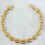Pulso GC 7.25gr / 20.5cm / 8.2mm Liso Oro Amarillo 18K ©