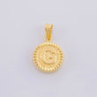 Dije Letra G Marco Bordeado 0.6g / 1.7cm Oro Amarillo 18K