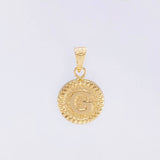 Dije Letra G Marco Bordeado 0.6g / 1.7cm Oro Amarillo 18K