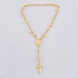 Pulso Denario Virgen Milagrosa 3.45gr / 18.5cm / 3.85mm Oro Amarillo 18K ©