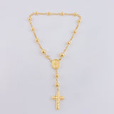 Pulso Denario Virgen Milagrosa 4.3gr / 17cm / 4.95mm Oro Amarillo 18K