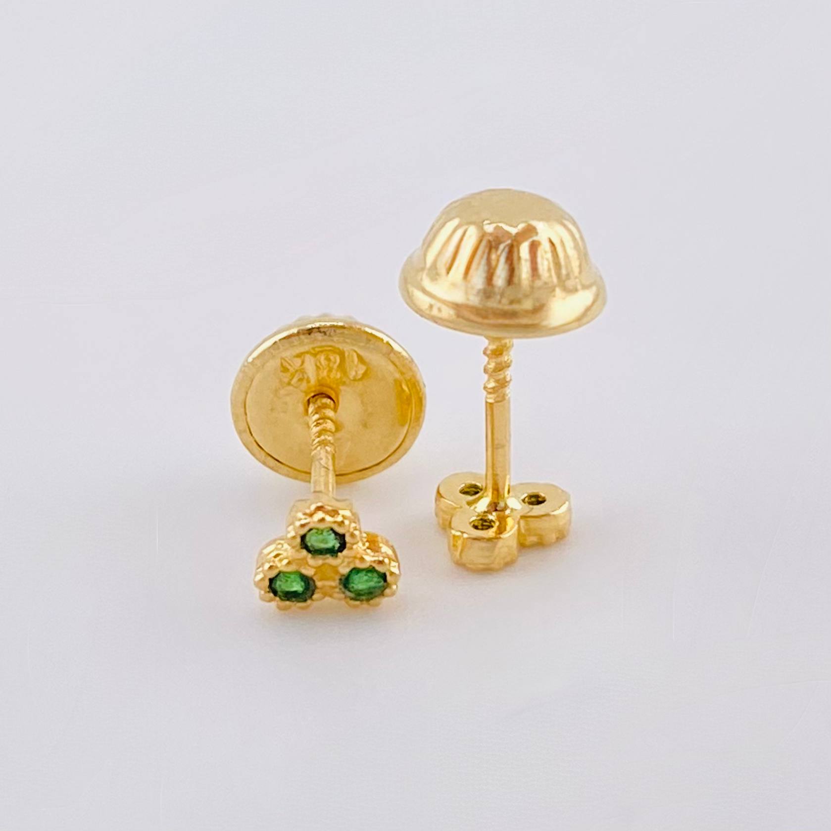 Topos Trio Colmena 0.55gr / 3.7mm Oro Amarillo 18K