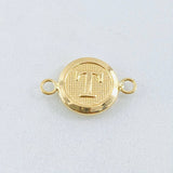 Herraje Letra T 0.55gr / 1.7cm / Oro Amarillo 18K ©