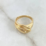 Anillo Curvas Mesetales 4.15gr / T7 / Oro Amarillo 18K