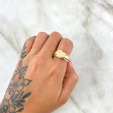 Anillo Curvas Mesetales 4.15gr / T7 / Oro Amarillo 18K